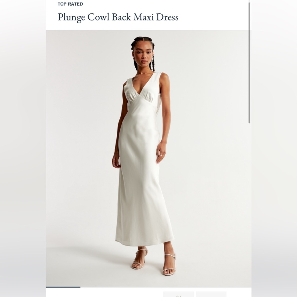 Abercrombie Plunge cowl back maxi dress